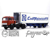 МАЗ-5432 с полуприцепом Clege France «Совтрансавто» (1986) NIK046-090