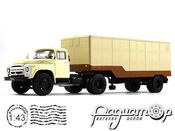 Автолегенды СССР Грузовики Спецвыпуск №1, ЗИЛ-130В1 з напівпричепом ОДАЗ-794 (1962) ALGS01 [BK]