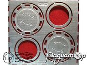 Задние колпаки МАЗ (Маэстро-Wheels), блестящий никель EM-092