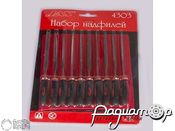 Набор надфилей с ручками + чехол (10шт) 4303