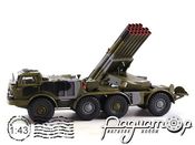 9П140 РСЗО 9К57 Ураган на шасі ЗИЛ-135ЛМ (1975) SSM5005