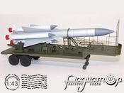 Сборная модель Прицеп ТЗМ РЗО С-200 Ангара с ракетой VM150