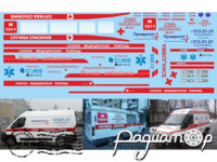 Набір декалей Служба спасения, Медицина (ГАЗель, Ford Transit) U037