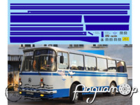 Набір декалей Смуги ЛАЗ 695 (синій) U263 [NC]