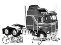 Kenworth K 100 Aerodyne (1976) BRE85727 (серый металлик/синий)