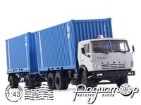 КамАЗ-53212 контейнеровоз с прицепом ГКБ-8350 (1979) 102095 [MA]