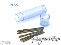 Мини-сверло HSS M35 титановое покрытие d-0,9мм (10шт) 42667