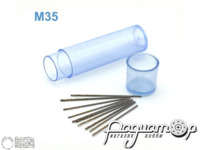 Мини-сверло HSS M35 титановое покрытие d-0,6мм (10шт) 42661