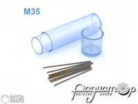 Мини-сверло HSS M35 титановое покрытие d-0,55мм (10шт) 42660