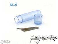 Мини-сверло HSS M35 титановое покрытие d-0,49-0,52мм (10шт) 42655