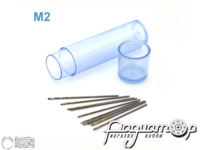 Мини-сверло HSS 6542 (M2) титановое покрытие d-0,43-0,53мм (10шт) 42558