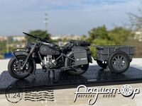 Мотоцикл BMW R75 (Panzerfaust 30) з коляскою, причепом та кулеметом (1941) 210918