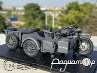 Мотоцикл BMW R75 (Panzerfaust 30) з коляскою, причепом та кулеметом (1941) 210918
