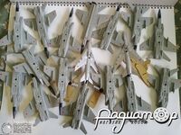 Набор некомплектных самолетов (МиГ-31ДЗ-15шт, Су-7-2шт, С-16-2шт) 0305 [IS]