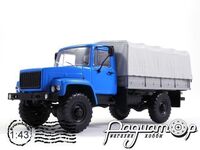 ГАЗ-3308 4х4 (двигатель ЗМЗ-513) с тентом (1997) 100329-B [MA]