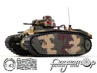 Танки - легенды мировой бронетехники №15, Char B1 bis (1944) [LS]