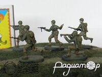 Набор фигурок Американская пехота (1941-1945) (5шт) 440054 [ZI]
