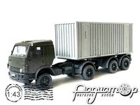 КАМАЗ-5415 з напівпричепом-контейнеровозом (з ефектами експлуатації) (1978) 19798 [BR]