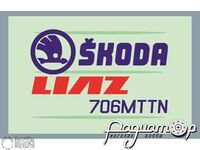 Магнит сувенирный Skoda Liaz 706MTTN (виниловый, плоский, 84х52мм) AP003 [ED]