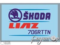 Магнит сувенирный Skoda Liaz 706RTTN (виниловый, плоский, 84х52мм) AP004 [ED]