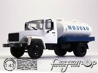 Автолегенды СССР Грузовики №13, ГАЗ-3307 Молоковоз (1989) ALG13 [MA]