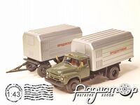 ЗиЛ-130 рефрижератор ЛумЗ-890Б с прицепом-рефрижератором ЛуАЗ-8930 (1962) 245030 [VS]