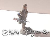 Боец ВСУ с пулеметом 837228 [AU]
