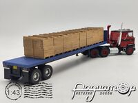 Mack Serie F H. David Pitzer Trucking Flatbed Trailer (1973) 512033 [SV]