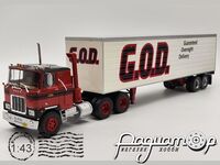 Mack Serie F з напівпричепом G.O.D. (1973) 512036 [SV]