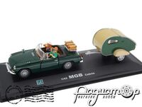 MG B Roadster ADO23 with Moldi 2 Camper Trailer (1963) 02062 [NT]***