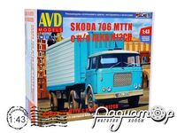 Збірна модель Skoda LIAZ 706 MTTN з напівпричепом ALKA N12CH 7067AVD