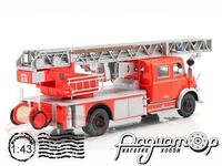 Mercedes-Benz L1519 fire department with telescopic ladder (1975) WORLDFIRECENT014 [SR]