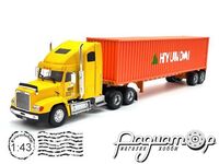 Freightliner FLD 112 з напівпричепом-контейнеровозом Hyundai (1993) 512513 [SV]