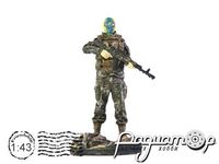 Боец ВСУ с автоматом (ZU)-0229