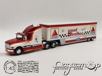 Ford Aeromax 120 Wood Brothers Racing NASCAR Race Car Hauler Trailer (1990) 512556 [SV]