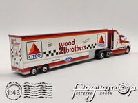 Ford Aeromax 120 Wood Brothers Racing NASCAR Race Car Hauler Trailer (1990) 512556 [SV]