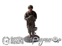 Боец ВСУ с пулеметом 837236 [AU]