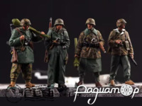 Немецкая боевая группа, в зимней форме (4 фигурки) 315216