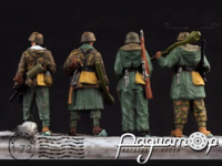 Немецкая боевая группа, в зимней форме (4 фигурки) 315216