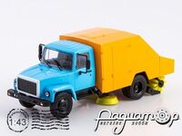 Легендарные грузовики СССР №101, ПУМ-1 Подметально-уборочная машина на шасси ГАЗ-3307 (1989) LGS101