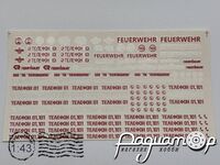 Набір декалей Пожежні (телефон) 220296 [SV]