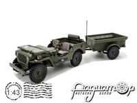 Jeep Willys Necaf 1/4 Ton (NL-Open top) with trailer (1955) NECAF-02