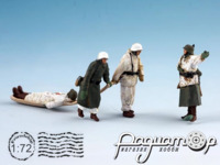 Немецкая спасательная группа с раненным солдатом (4 фигурки) 839260