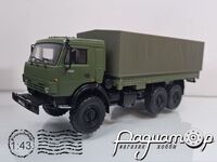 КамАЗ-53501 6x6 бортовой, с тентом (2000) 198016 [GS]