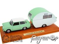 Trabant 601 Limousine with Wurdig 301 Camper Trailer (1964) 7130101 [NT]