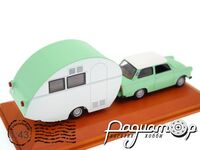 Trabant 601 Limousine with Wurdig 301 Camper Trailer (1964) 7130101 [NT]