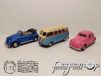 Набір Volkswagen Beetle Saloon Car, Volkswagen Beetle Cabriolet, Volkswagen Classical Van (3шт) 665754 [IS]