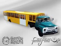 ЗИЛ-130В1 + Пассажирский полуприцеп АППА-4 (1960) 130V1G+101265A [MA]