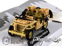 Jeep Willys 1/4 Ton Army Truck Sand Beige USA Army (1955) 250214 [DB]