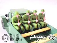 Военный в кузов военного автомобиля №12 (1шт) 257413 [BR]